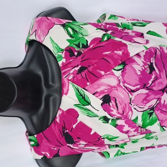 ALYX Limited Size 10 Fit and Flare Floral Dress, 19" ptp, 16" flat waist measure - Picture 2 of 8